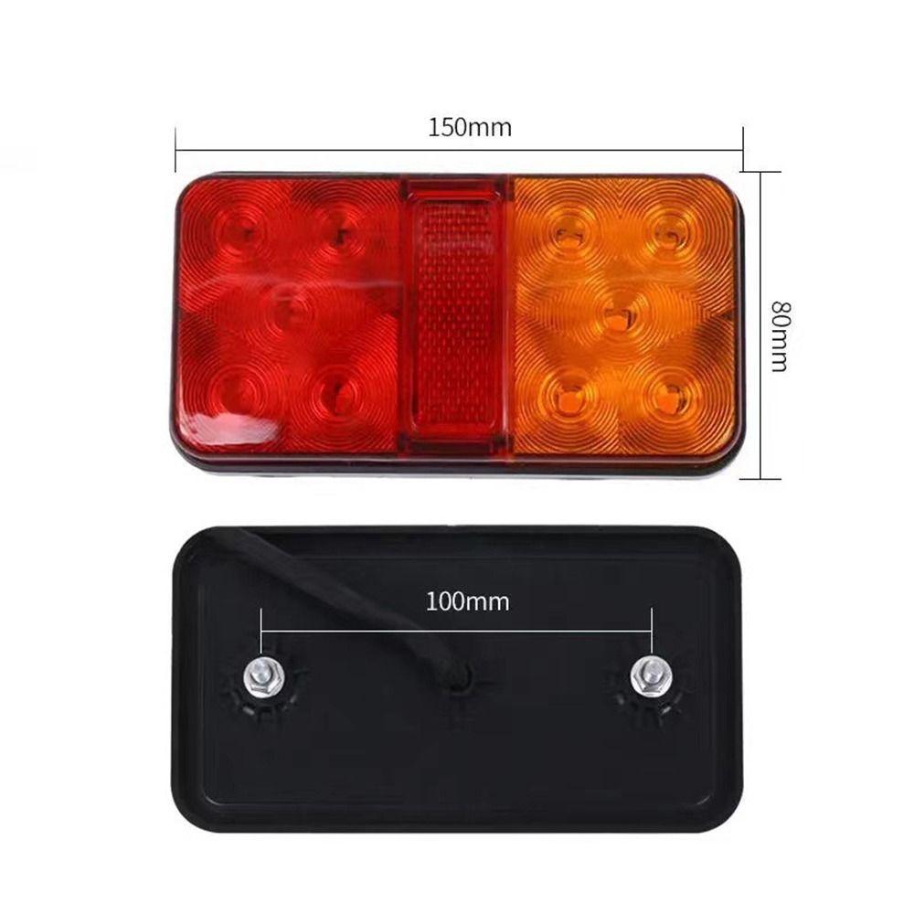 2Pcs Side Light Rear Tail Lights Lamps 10 LED Turn Signal Indicator Stop Indicator Lamp  Lorry Truck