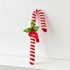 1 шт. Полиэстер Фестивальное украшение Леденец Рождество Рождественский шар Изысканные украшения для рождественской елки Скрученная палочка Вращающийся