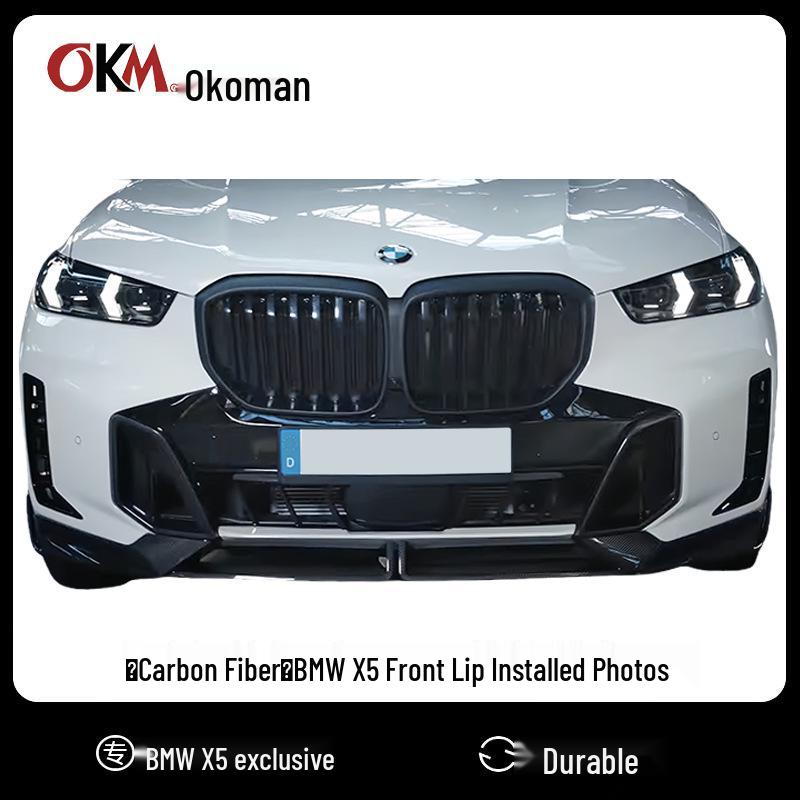 Передний сплиттер BMW X5 G05 из углеродного волокна MP Kit - Улучшение без сверления