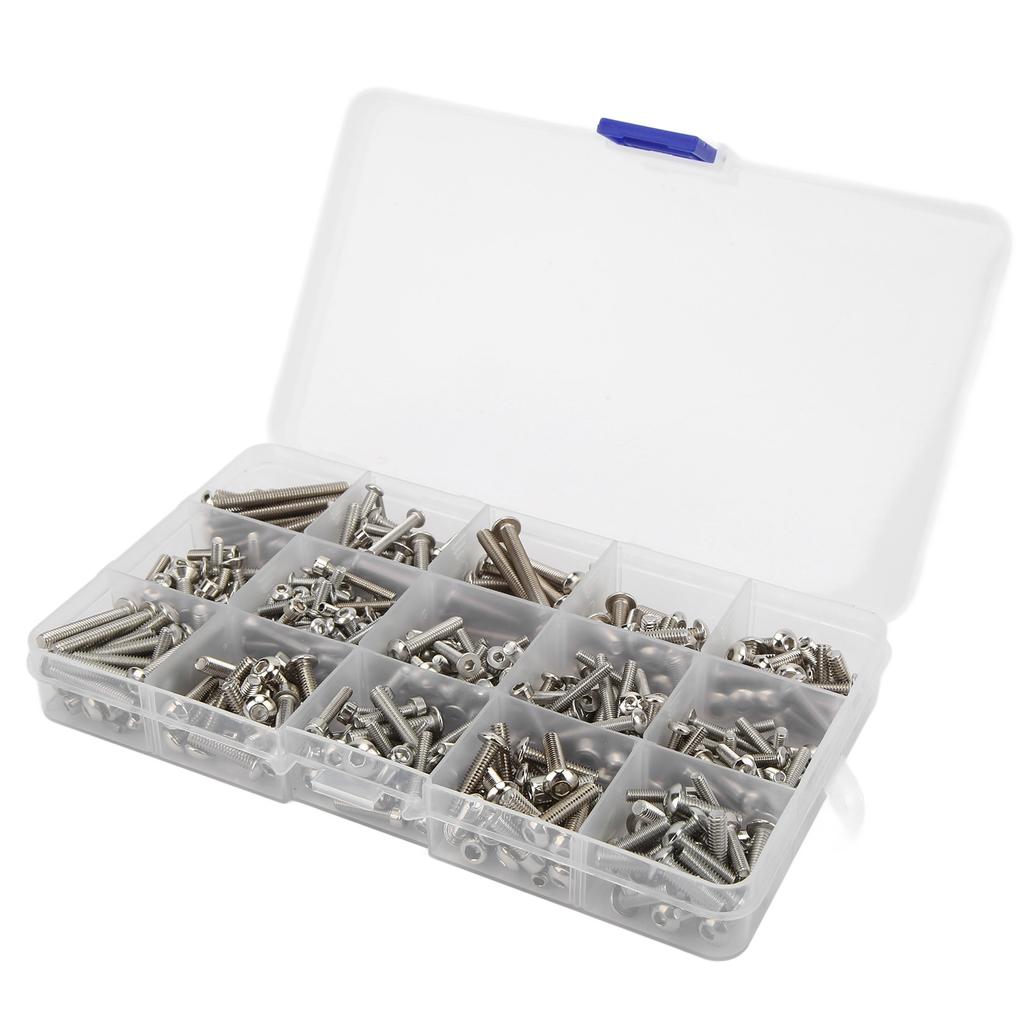 451pcs RC Car Stainless Steel Screws Kit Upgrade Screw Pack for Traxxas 15 RC Car