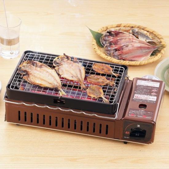Iwatani Aburiya 1 Cassette Stove Robatayaki Grill for Outdoor Made in Japan Yakitori, Skewers, Grilling, Seafood, Barbecue, CB-ABR-1