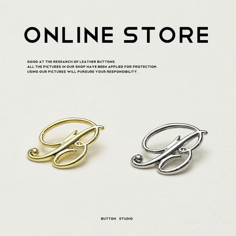 Hollow Alloy High-Footed Buttons, Blazer Decorative Buttons, Women'S Clothing, Large Clothes, Small Fragrance, Simple Wind Buttons