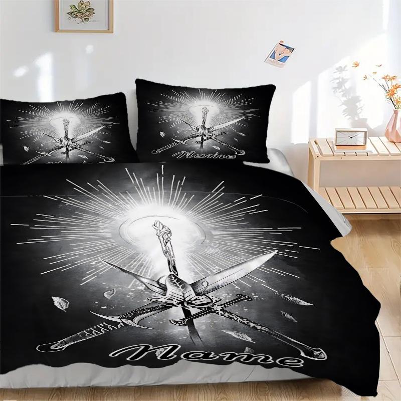 Custom Textile Mystic Gate Bedding 3 Piece Set HD Print Duvet Cover Pillowcases for Teens Adult Bedroom Decoration