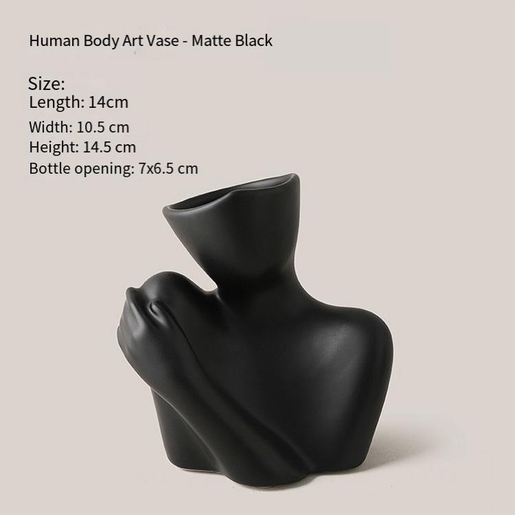 Unique Design Body Shape Vase Ceramic Modern Body Art Vase Home Decor Creative Flower Pot Living Room Decoration Vases