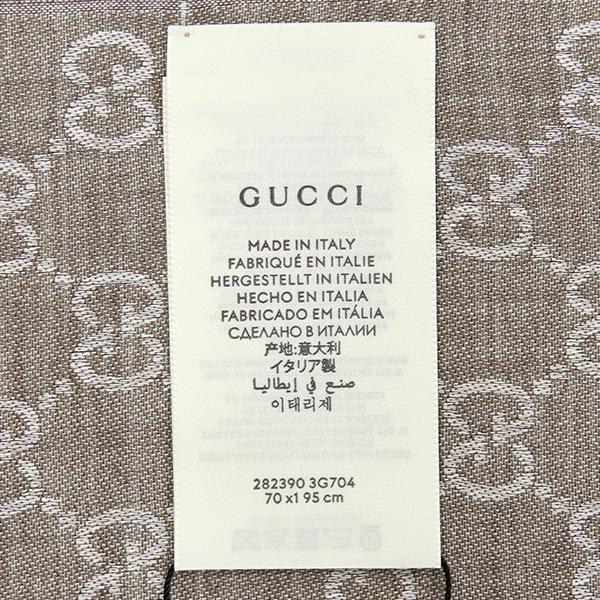Gucci 282390 3G704 GG Line Шелковый шерстяной шаль/платокШелковая/шерстяная ткань Массив