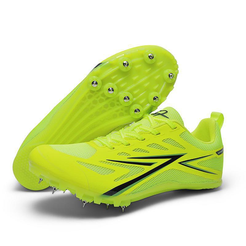 Racing student sports exam sprinting track shoes men's and women's high jump long jump running shoes medium and long running spikes