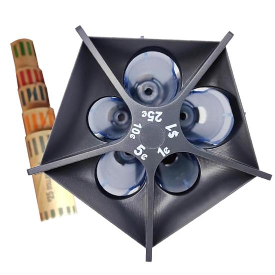 Монетный органайзер 5 в 1 сортировщик монет трубка счетчик монет с монетой