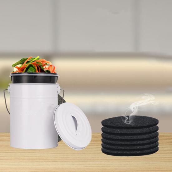 1/5 шт. Компостное ведро с активированным углем, фильтр для мусора, дезодорант, ватный диск, кухня