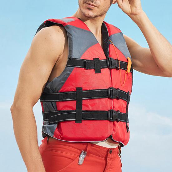Спасательный жилет с убирающимися ремнями безопасности, светоотражающими пленками, спасательный жилет, плавучесть более 100 Н, безопасная плавучая одежда