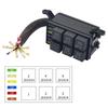 12V Релейный блок 6 слотов Универсальный блок реле и предохранителей Блок реле с 4-контактным 40А 6-позиционным блоком предохранителей ATC/ATO для автомобиля Грузовика Прицепа