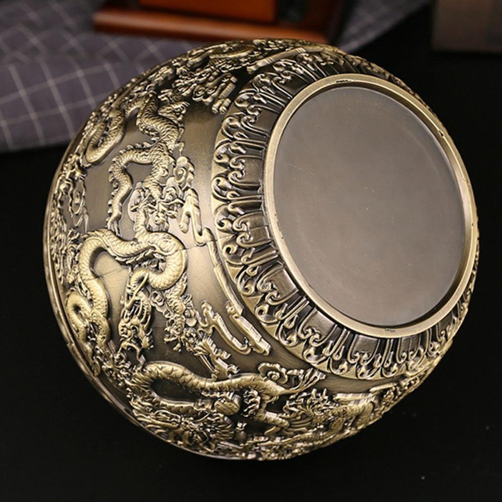 Airtight Lid Loose Tea Storage Container Bronze Metal Tea Canister  For Kitchen Cabinet