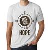 Мужская винтажная футболка Футболка с рисунком No Wrong Way Hope Vintage White
