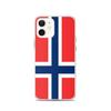 Coque iPhone - PIXELFORMA - iPhone 12 - Drapeau De La Norvège - Silicone Souple - Design Léger
