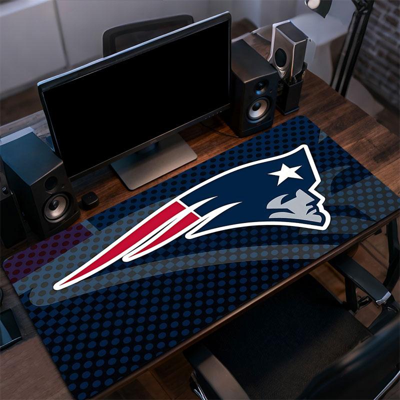 Patriots Mouse Pad, Large Gaming Desk Mat, Non-slip XXL Mousepad for Laptop & Tablet, Mini PC Playmat with Stitched Edges