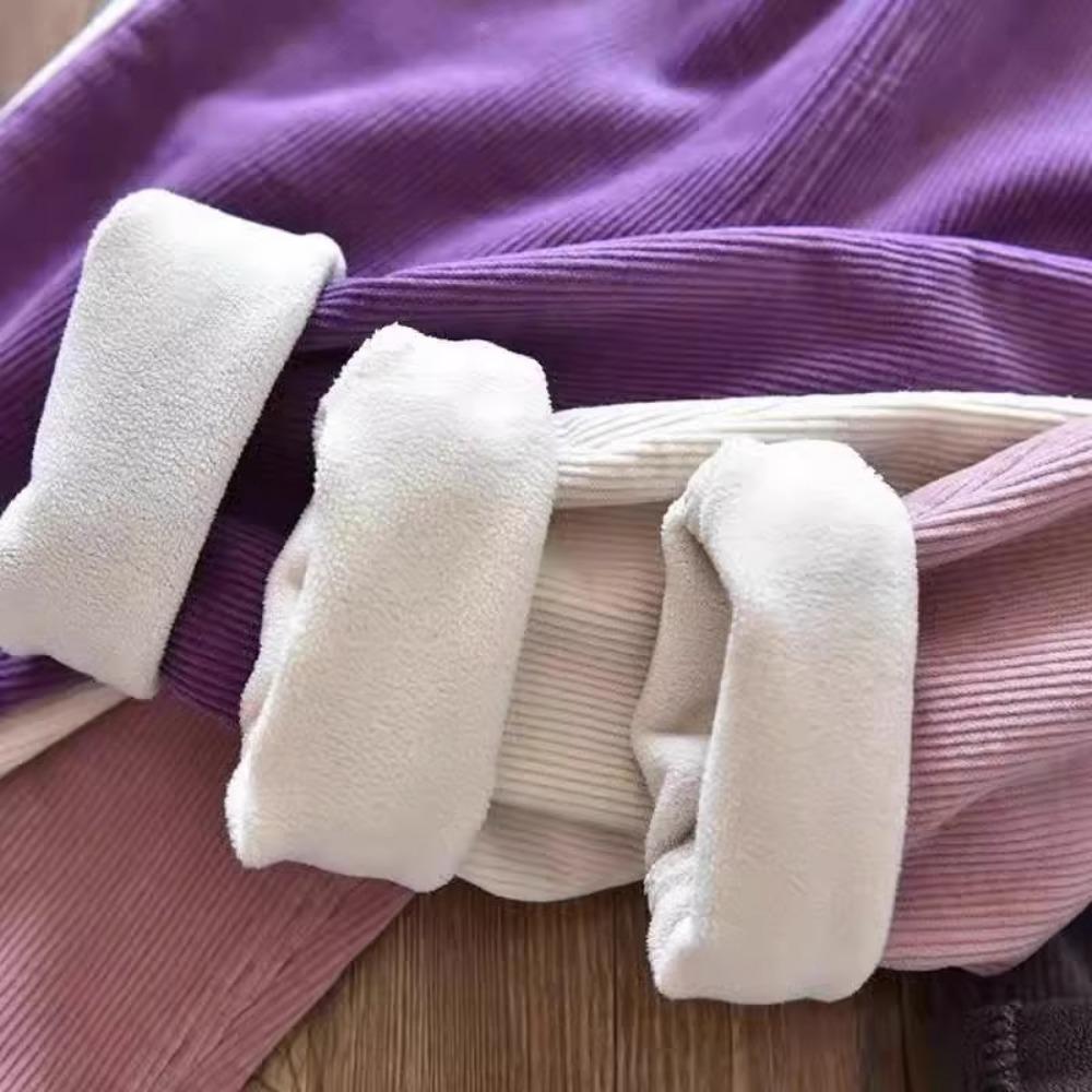 Брюки для девочек и мальчиков Осень и Зима Верхняя одежда Утепленные и Утолщенные Брюки Детские Длинные Брюки Зимние Длинные Брюки