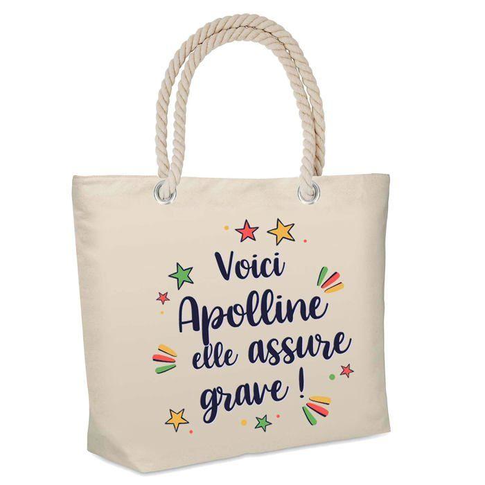 Sac cabas - PLANETEE - Armelle - Jute - Isotherme plage - Beige