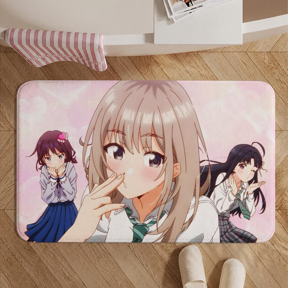 Anime-girls band cryS Floor Mat Soft Non-Slip Bath Mat, Bedside Carpet, Absorbent Doormat for Home