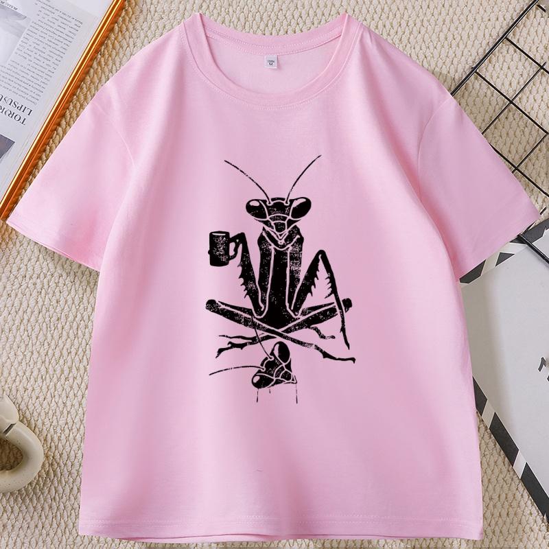 Coffee Praying Unisextis TShirt Funny Graphic Tees Unisex T Shirt Summer Short Sleeve Comfortable Cotton Tees Male Clothing