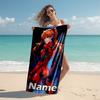 Personalized customized proof beach towel with Asuka Langley Soryu  pattern - soft, absorbent, quick-drying, perfect swimming, camping&bathing