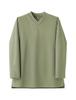 Seven Uniform CU1965-4 Moss Green Medium V-Neck Long Sleeve T-Shirt