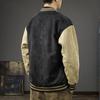 Trendy Brand Heavy Retro Suede Baseball Jersey Men'S Loose Large Size American Casual Bomber Jacket Jacket