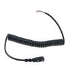 DIY 4-Wire Microphone Cable 2pins K Plug PTT Mic Speaker Spring Cable for Baofeng UV-82 UV-5R For Kenwood TK370 Walkie Talkie