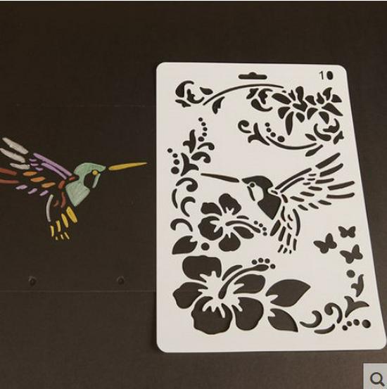 Инструменты для самостоятельного украшения альбомов: Тематическая кружевная линейка, полые шаблоны для домашних животных и принадлежности для рисования