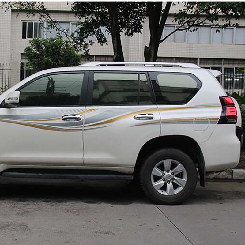 16 шт. для Land Cruiser Prado 150 LC150 FJ150 2010-2017 2018 хромированные дверные ручки, аксессуары, наклейки для автомобиля