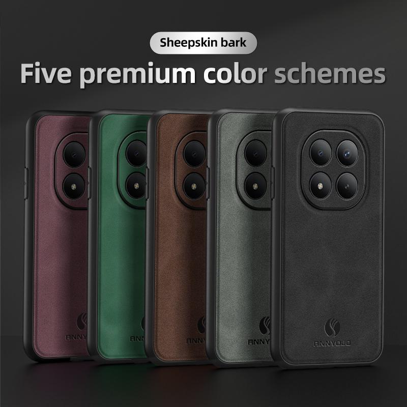 Ударопрочный Тонкий Кожаный Чехол с Антибликовым Покрытием для Xiaomi Redmi Note 15 Pro Plus 5g Note14 Note 14 Pro+ Note15 4G Аксессуары для Телефона