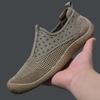 Men's Shoes 2025 Summer New Men's Breathable Mesh Sports Casual Shoes Hollow Simple Wind One Pedal Lazy Shoes