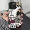 Чехол для телефона Singer S-Sam Fender для iPhone 17,16,15,14,13,12,11 Plus,Pro Max,XS,Цветной Серебряный Покрытый Внутренний Чехол