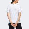 Adidas Neo Casual Sports Striped Print Straight T-Shirt Women Tops White FP7322