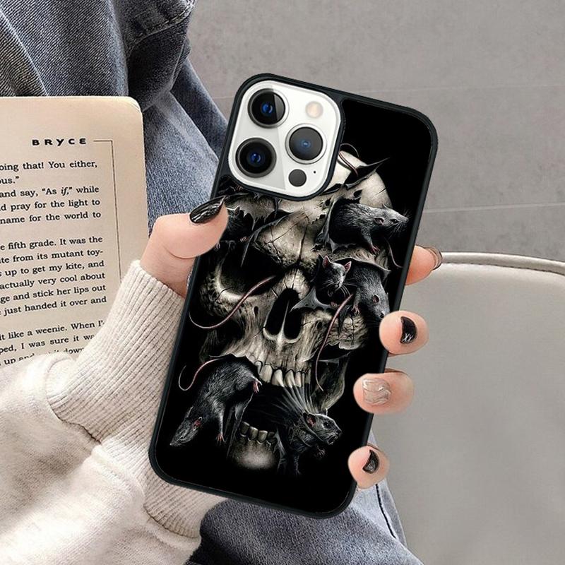 Чехол для телефона «Скелет средний палец» для iPhone 16 15 SE2020 6 7 8 Plus для Apple 13 11 12 14 Mini Pro Max Cover coque Shell