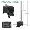 Wood Burning Stove, Folding Portable Wood Stove, Tent Stove for Heating, Camping Stove include