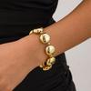 Salircon Minimalism Geometric CCB Beads Chain Choker Necklace Bracelets for Women Men 2026 Trend Punk Party Jewelry Set