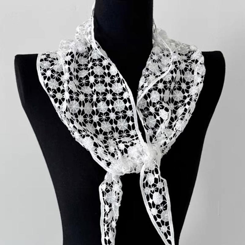 Aesthetic Hollowout Scarf Bohemian Shawl Headwear Waist Scarf Bag Band For Women Various Occasion Popular Photo Props