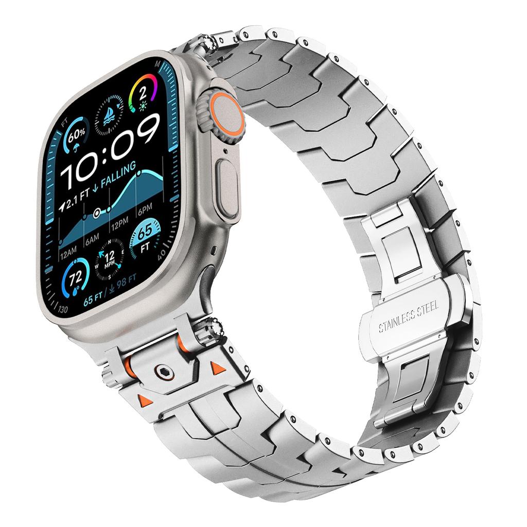 Металлический Модификационный Комплект Ремешок Для Apple Watch Band Ultra 3 2 49мм 11 10 46мм 42мм Браслет iWatch 9 8 7 6 5 45мм 44/41/40мм Ремешок