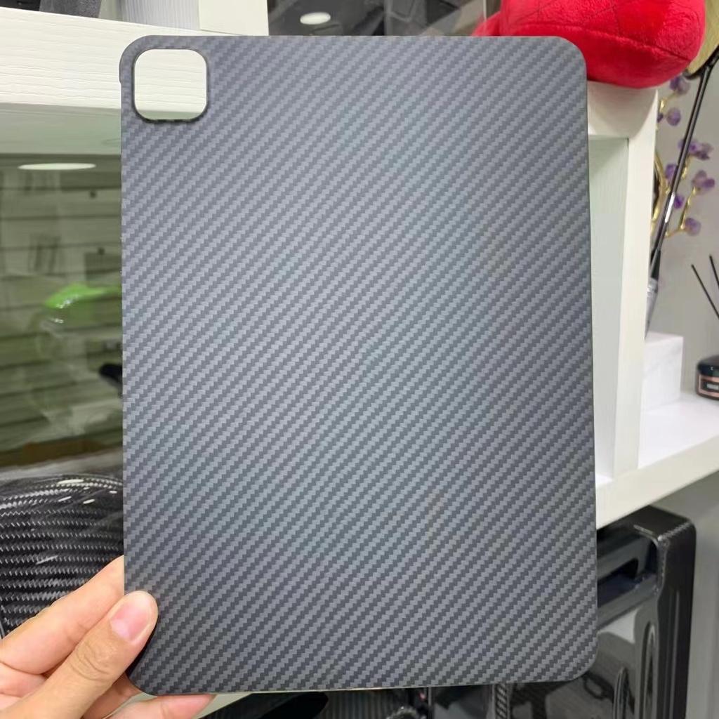 YTF-Carbon Aramid fibre Case for iPad mini6/10/11/12.9inch carbon fibre light thin matte Anti-fall Back Cover for mini6