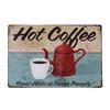 Vintage Shabby Chic Kaffee Menü Metall Zinn Zeichen Retro Home Bar Cafe Pub Taverne Wand dekoration dekorative Platte Poster für