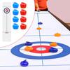 Compact Curling Board Game Portable Mini Tabletop Games for Family, School, Travel