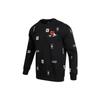Adidas FW22 Multi-Logo Crew Neck Pullover Sweatshirt Men Sweatshirt Black HN8982
