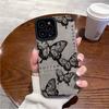 Защитный чехол для телефона iPhone 15 с узором-бабочкой, тонкий, из прочного материала, разработанный для повседневного использования и защиты камеры