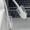 Прозрачные защитные рукава для кабелей данных, защита от перегиба, аксессуар для мобильного телефона, для всех мобильных телефонов, гибкое управление кабелями