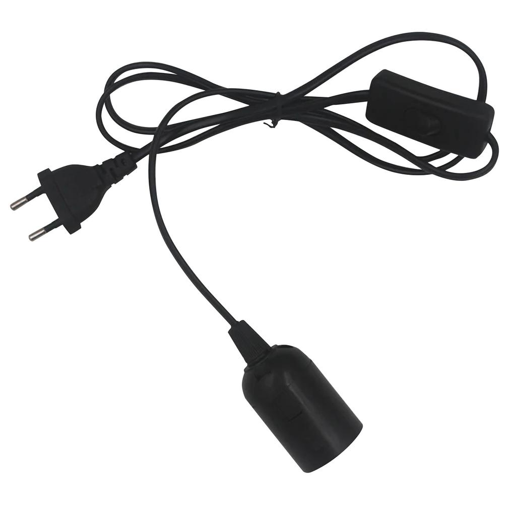 E27 спиральный патрон с проволочной головкой, головка подвесного светильника для дома, подвесной спиральный патрон для лампы