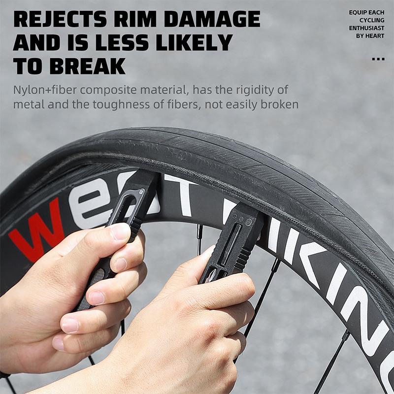 WEST BIKING Монтажки для велосипедных шин Многофункциональные для MTB Дорожных велосипедов Съемник колес Монтажка для шин Лом Ремонтный инструмент Велоспорт Обслуживание велосипеда