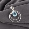 Sky Blue Topaz Gemstone Pendant, Handmade Gorgeous Jewelry, 925 Sterling Silver Jewelry, Everyday Pendant For Wedding Gift