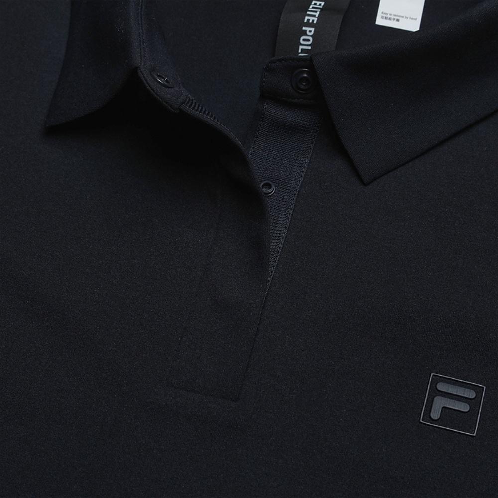Fila Повседневная простая однотонная влагоотводящая быстросохнущая рубашка-поло женские топы Легендарно-синий F11W621102FNV