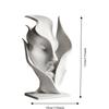 3D Printed Half Face Sculpture Statue Facial Ornaments Creativity Art Ornaments  Bedroom