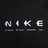 Nike Толстовка с капюшоном и принтом логотипа алфавита Топы унисекс Черный DV9047-010