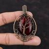 Tree Of Life Red Fire Labradorite Pendant Copper Wire Wrapped Pendant Handmade Copper Wire Wrap Jewelry Gemstone Tree Of Life Jewelry Gift